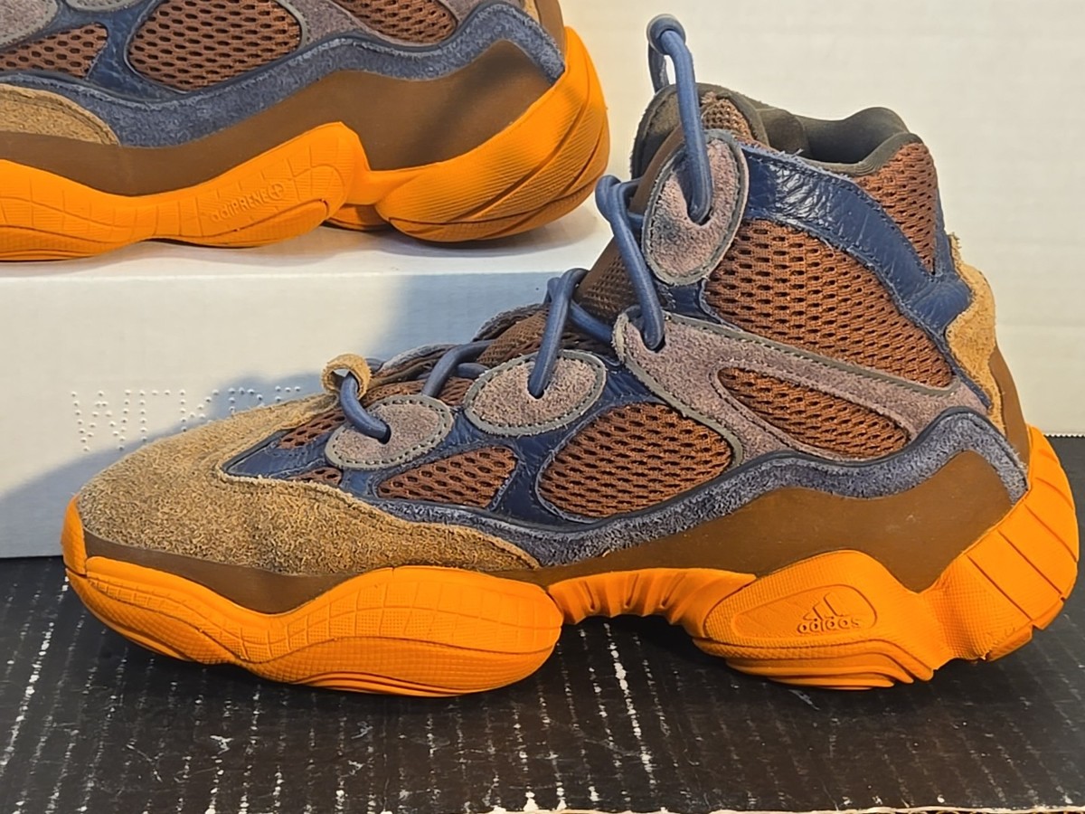 Men's Adidas Yeezy 500 High Tactical Orange Sneakers Size 9.5 Pre