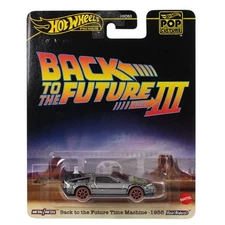 Hot Wheels Pop Culture Back to the Future TIME MACHINE 1955 DeLorean JBL76