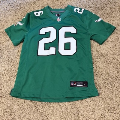 Youth kids Nike Philadelphia Eagles Saquon Barkley #26 NFL Jersey M Green