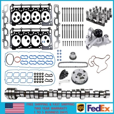 6.4L MDS Lifters Cam Water Pump Gaskets Kit For 11-15 Jeep Dodge Chrysler Ram V8