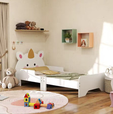 Image of Toddler Bed Frame, Kids Bedroom Furniture, for Ages 3-6 Years, Bedroom Furniture