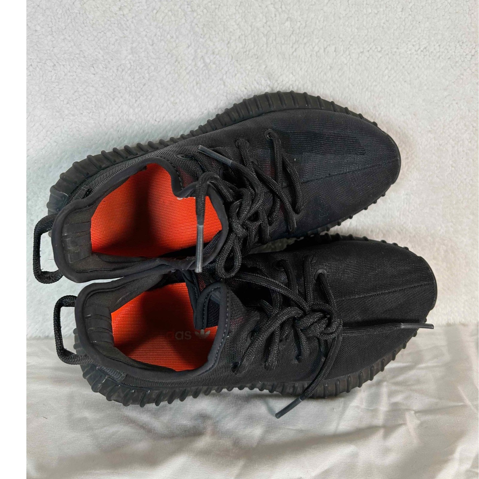 Adidas Yeezy Boost 350 V2 Originals Black Sneakers GX3791 Unisex Size 4.5 in Box thumbnail 11