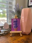 Ube Ice Cream Painting ACEO Original Gouache Dessert Lover Gift Food Art Decor — photo 3