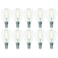 10 X Lightme Led Filament Leuchtmittel Tropfen 2W = 25W E14 Warmweiß 2700K 320°