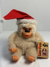 Vintage Russ Baby Gonga Gorilla Plush Santa Hat Luv Pets w/ Tag