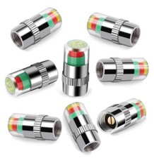 Pack 2.4 Bar 36PSI Car Tire Pressure Monitor Valve Stem Caps Sensor 8