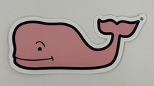 Vineyard Vines Plain No Theme Pink Whale Sticker Decal New
