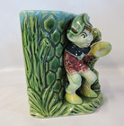 Old Corner Vase Planter Elf Baseball Mitt Marked JAPAN Very Nice — photo 3