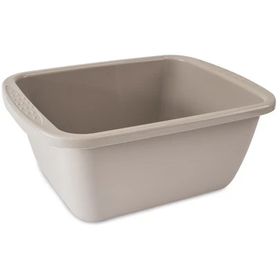 STEFANPLAST Schüssel Waschschüssel Spülschüssel eckig braun 17L Kunststoff 45x35cm Fußbad