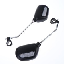 2Pcs Bike Rearview Mirror Reflector Adjustable Bendable Hose Left Right Mirrors