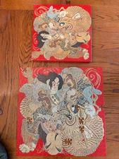 Vintage 1966 Springbok Puzzle, Kabuki Embroidery - Missing Pieces