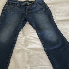 EVRI Womens Plus Bootcut Jeans Blue Medium Wash Stretch 5-Pocket Denim Sz 14WS