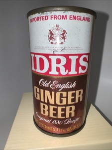 IDRIS Old English Ginger Beer - Flat Top Can From England - Version 2 - (0.31 L)