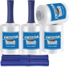 Mini Clear Stretch Wrap Film 80 Gauge 5" X 1000Ft, Shrink Wrap Roll
