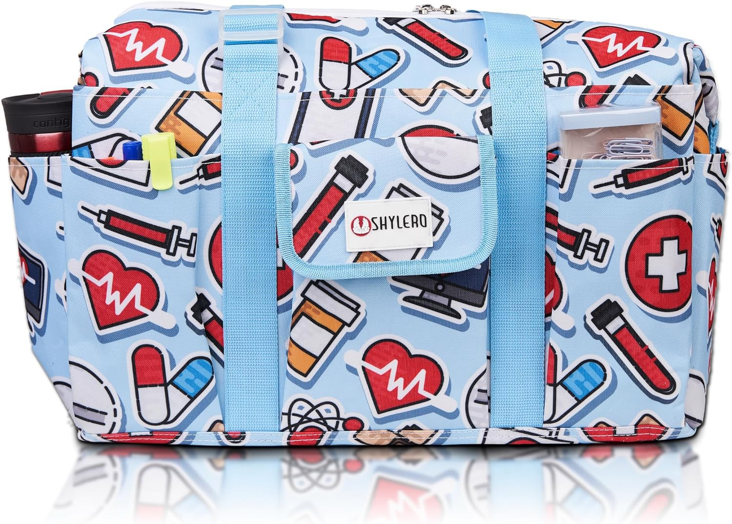 Nurse Bag with 21 Pockets - Big, Waterproof Medical Utility 
