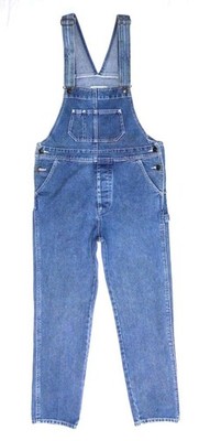 E Hyphen World Gallery - Damen Denim Latzhose 32'' W - Größe 12/14 blau Overall