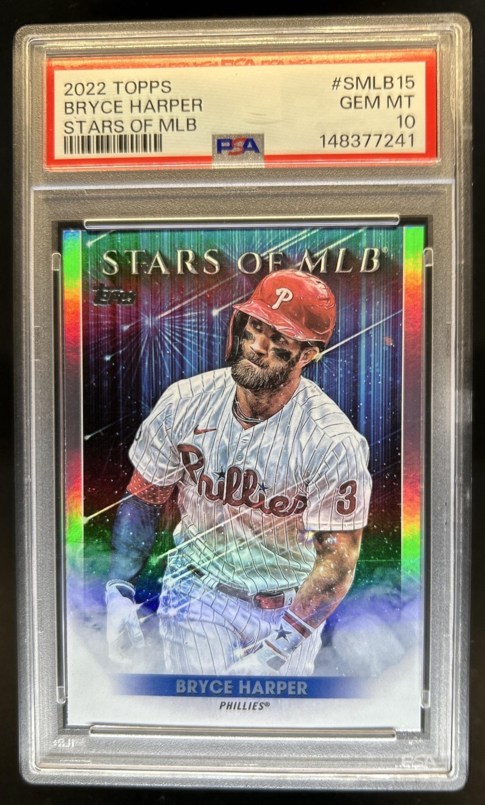 2022 Topps Bryce Harper Stars of MLB #SMLB-15 Phillies PSA 10 GEM MINT