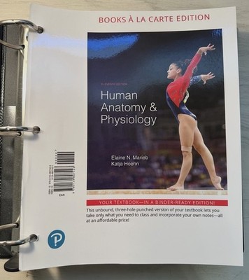 Pearson Human Anatomy & Physiology 11th Ed Loose-Leaf Marieb Hoehn 2016