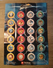 LEGO Technic Throwbots Turbo 8502 City Slizer w/Case Disks Manual Poster Booklet