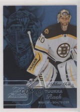 2015-16 Upper Deck Fleer Showcase Flair Row 1 Blue Ice 43/99 Tuukka Rask #16 im4