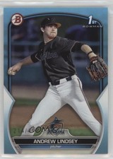 2023 Bowman Draft Sky Blue 214/499 Andrew Lindsey #BD-18 2v5