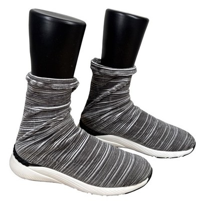 Casadei Satin Stretch Jugo Sock  Sneakers Black & White Women s EU 36 - NIB RARE