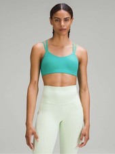 Lululemon athletica like a cloud bra light support b/c Kelly green size 10