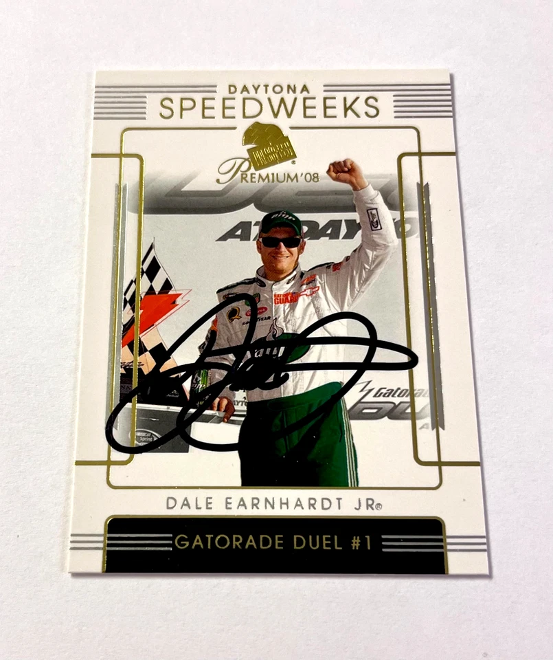 Dale Earnhardt Jr. NASCAR 2008 Press Pass Premium #51 Autographed Signed - Image 2 of 3