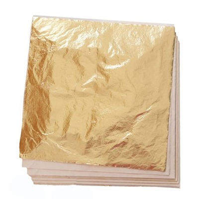 100 Sheets Imitation Gold Leaf for Art, Crafts Decoration, Gilding Crafting, ...