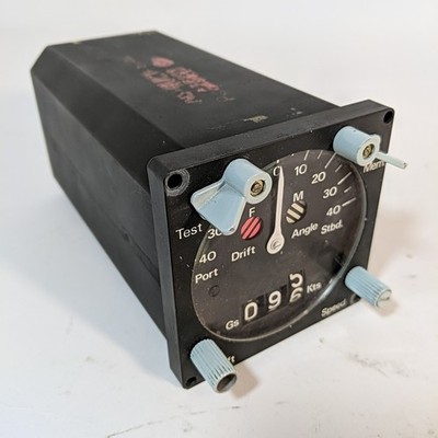 Decca Ground Speed Drift Winkelanzeige 9308WN28WM Flugzeug Hubschrauber