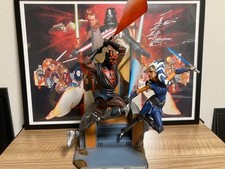 Star Wars Ahsoka Tano vs Darth Maul SIDESHOW Diorama Limited Rare