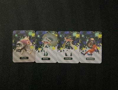 Splatoon 3 Amiibo Mini  Karten 4er SET] Switch 1-2 cards