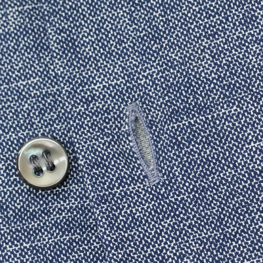 Gianni Versace Mens Cotton Jersey Casual Shirt Navy Size 39 Used thumbnail 5