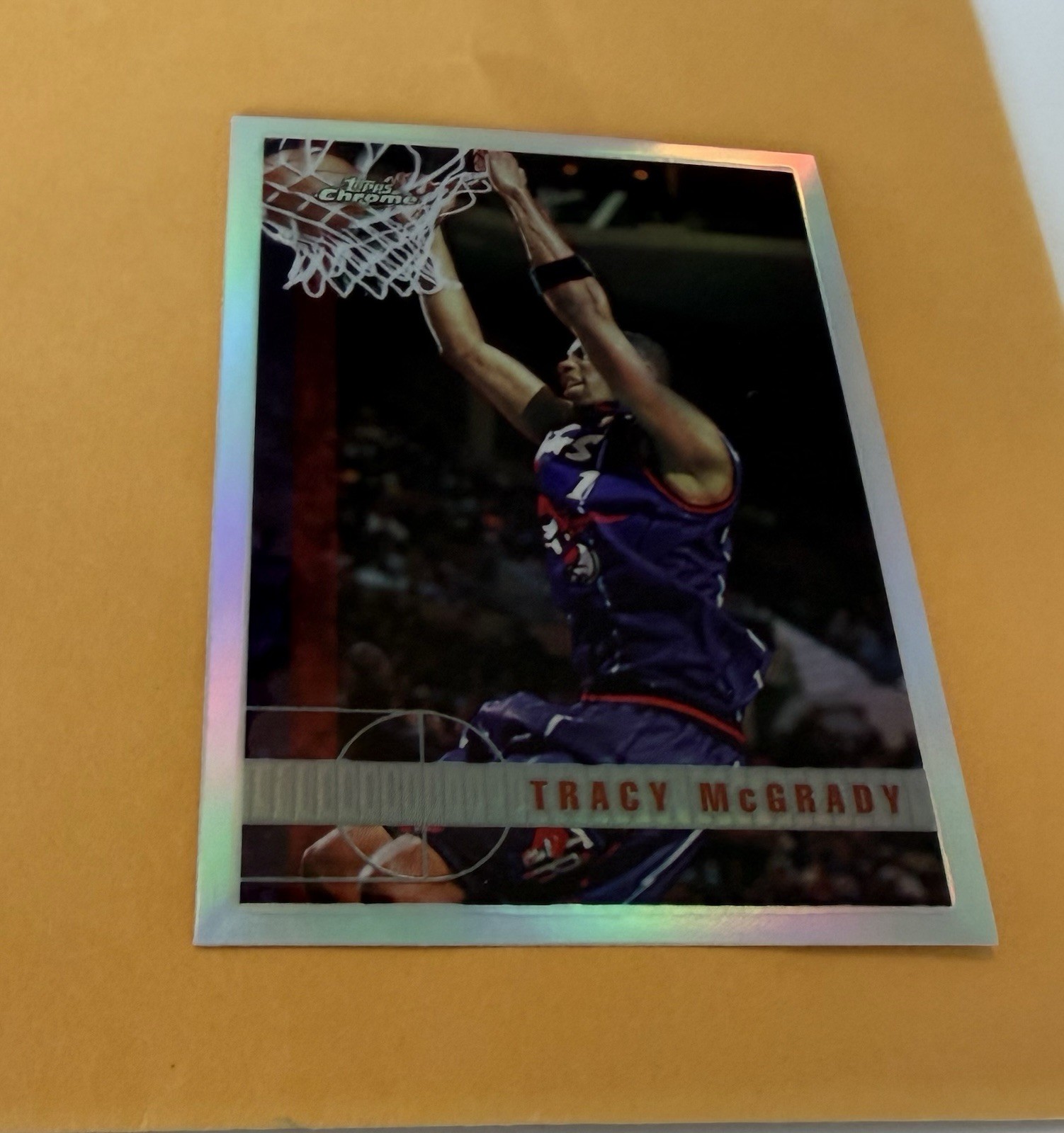 1997 TOPPS CHROME #125 TRACY MCGRADY RC ROOKIE REFRACTOR