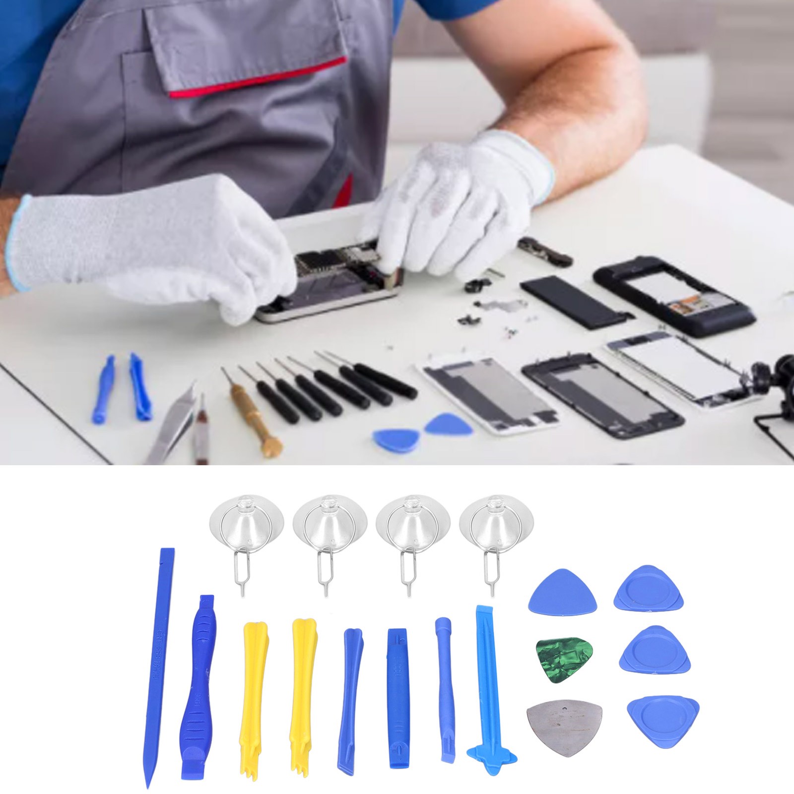 5-Piece Plastic Opening Prying Bar Electronics Repair Tool Premium