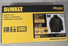 M DeWalt HEATED Electric Soft Shell Winter Work Jacket KIT Battery Pack Adaptor