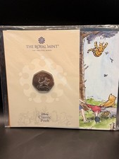 2021 Classic Winnie the Pooh Tigger 50p Royal Mint BU Coin Pack Sealed