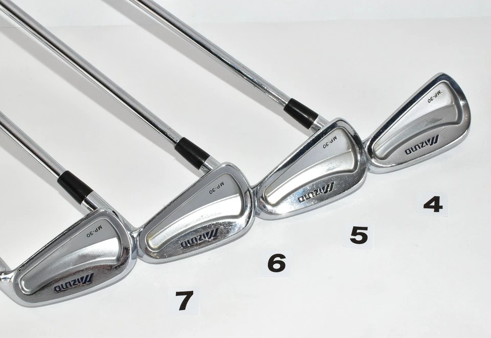 Mizuno 7p MP-30 4-5-6-7 MP-33 8-9-Pw RH Golf Men Club Iron Set Stiff Regular SR - Image 4 of 4