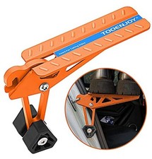 Universal Fit Car Door Step, Foldable Roof Rack Door Step Up on Door Orange