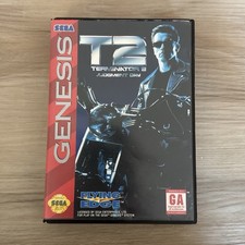 Sega Genesis - T2: Terminator 2 Judgment Day (1993) - Case And Manual Vintage