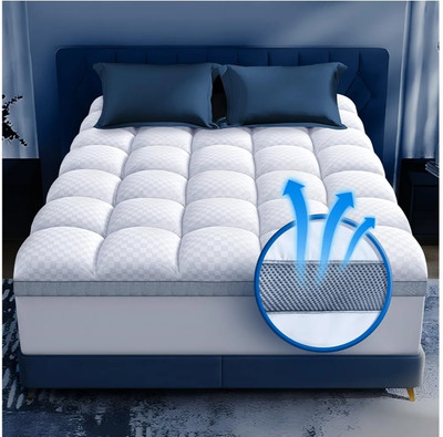 Premium Mattress Topper Queen for Ultra Comfort, 2'' Plush Pillow Topper