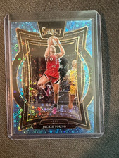 2025 Panini Select WNBA Jackie Young Light Blue Disco #114/125 WNBA