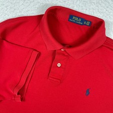 Polo Ralph Lauren Polo Shirt Mens XL Red Classic Cotton Embroidered Pony Logo