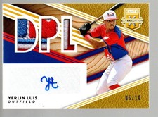 2020 Elite Extra Dominican Mat'l Auto Gold #DMS-YL Yerlin Luis 6/10