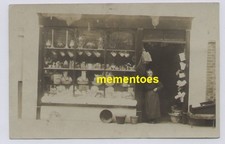 Hanwell Shop Front Ed Haynes Grocer RP Postcard c1910