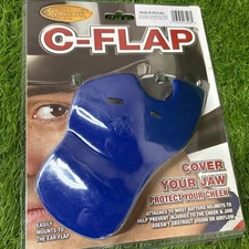 Markwort C-Flap Jaw and Cheek Protection for Right Handed Batter - BLUE