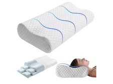 Neck Pillow Contour Memory Foam Pillows for Pain Relief Bed Pillow for Sleeping,