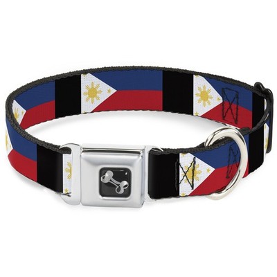 Dog Collar Bone Philippines Flags Small 9.5-13'' (US IMPORT)