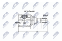Gelenksatz Antriebswelle NTY NPW-TY-041 FüR Toyota Yaris NLP90_ NLP90R