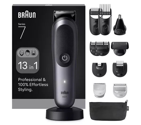 Braun Series 7 AIO7560 13-in-1 Beard & Hair Trimmer Multi-Grooming Kit Men's - Image 15